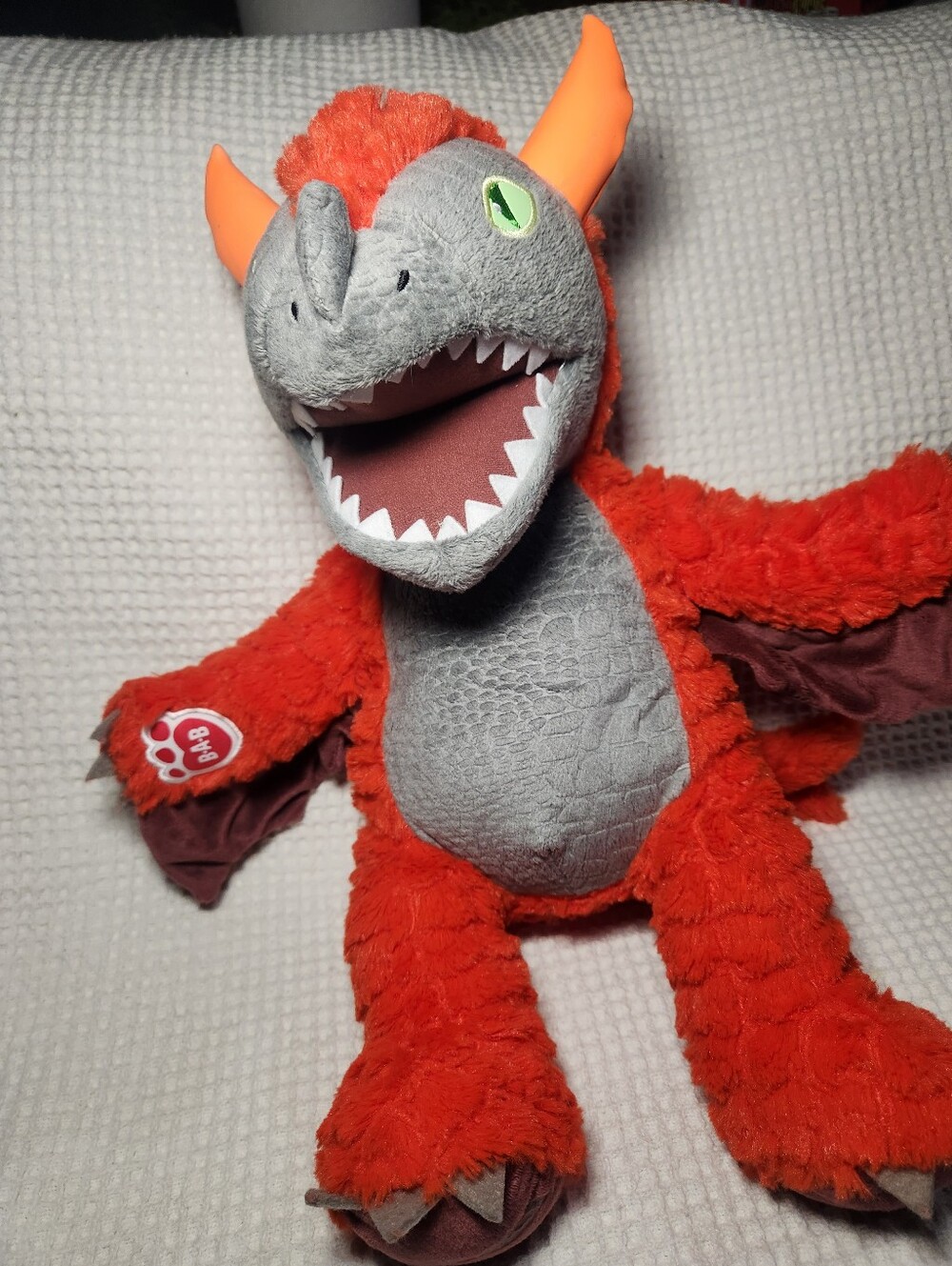 Build-A-Bear Workshop Charlock the Red Dragon plush MagiQuest